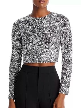 Alice + Olivia Orin Embellished Top Size XS